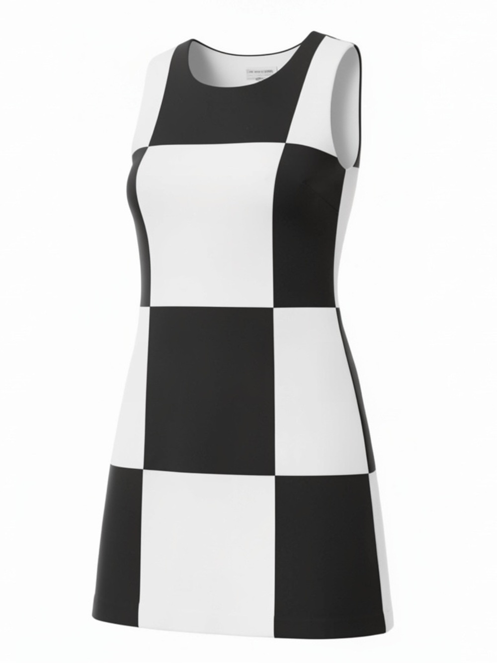 Bailey 44 Black and White Checker Shift Dress Size Small